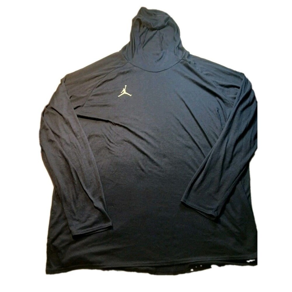 Jordan Jumpman Blue Running/Training Facemask Hoodie Men's 4XL Long Sleeve